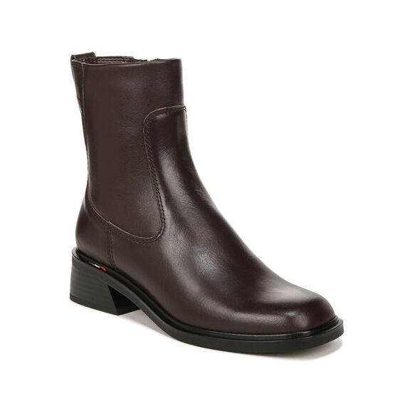 FRANCO SARTO Womens Brown Padded Gracelyn Square Toe Flare Zip-Up Booties 8 M - Picture 1 of 1